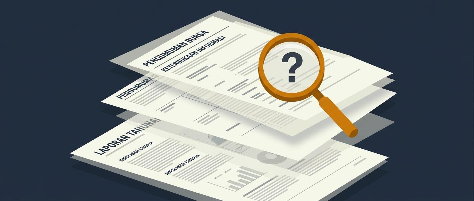 Visual profil risiko emiten berupa lapisan informasi publik